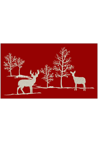 Chr072 - Reindeers and pines